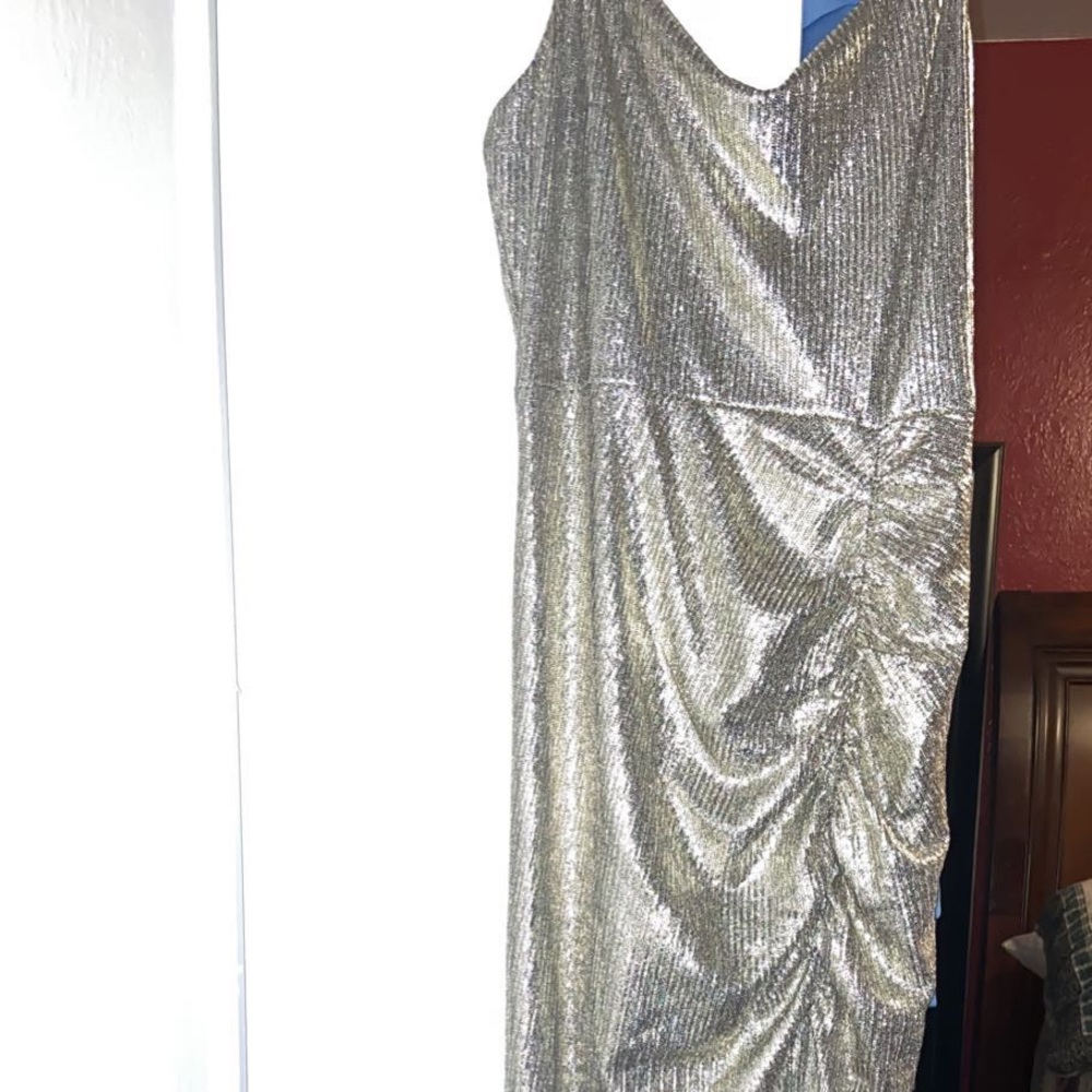 Gold metallic Prom dress